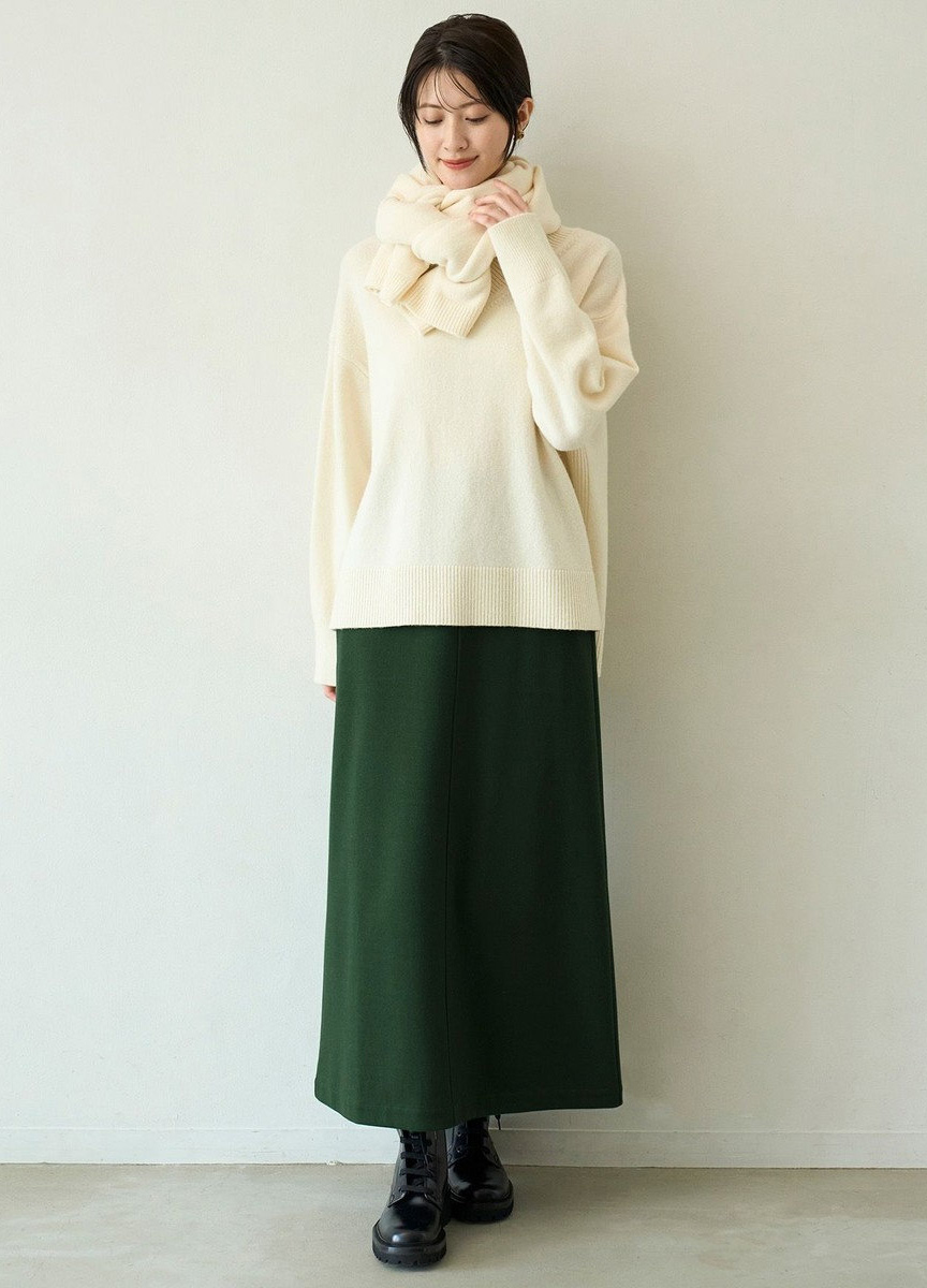 喀什米爾混紡V領針織衫